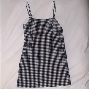 Black and white gingham dress
